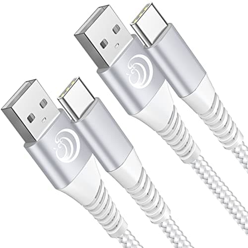 USB Type C Cable 6FT 2Pack Fast Charging Cable USB C Charger Phone Cord for Samsung Galaxy A01 A02s A03s A10e A11 A12 A13 A14 A20 A21 A32 A42 A52 A53 A50 A51 S21 S22, G7/G6, LG K51 Stylo 6 5 4 - Image 1