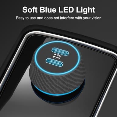 2 Pack 90W USB C Car Charger Super Fast Charging for iPhone 17 Pro Max/Air/16/15/iPad, Samsung Android Phone, Dual 45W PD Port Auto Accessories, 12V Cigarette Lighter Adapter with 3.3 ft Type C Cord - Image 3