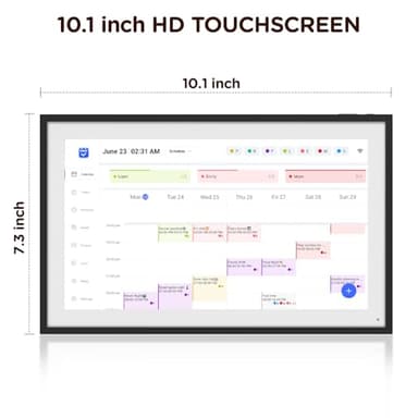 10.1 inch Digital Calendar,Electronic Desktop calendar, Full HD 1920 * 1080P IPS Touchscreen Display for Family Meal Planner Support - Streamline Household Organization - Image 7