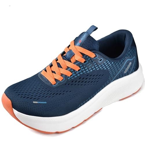 JACKSHIBO Wide Toe Box Shoes for Men Arch Support Shoes Wide Width Sneakers for Running Walking Athletic Tennis Orthopedic Plantar Fasciitis Workout Flux Footwear with Thick Cushioned Zero Drop Sole - Image 1