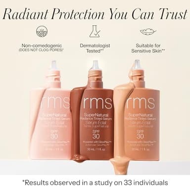 RMS Beauty Supernatural Radiance Serum SPF 30 - Lightweight Hydrating Facial Sunscreen with Antioxidants, Natural Glow Enhancer, Broad Spectrum UVA/UVB, 1 oz - Image 6