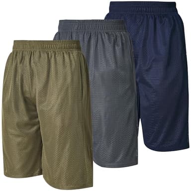 Ultra Performance Men's Athletic Mesh Short's 3 Pack Mens Basketball Shorts Gym Workout & Sport Short with Pockets for Men - Image 1