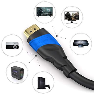 KabelDirekt 4K HDMI Cable – 20ft & Longer HDMI Cables (20ft–75ft) – German-Engineered HDMI Cord – Supports 4K@60Hz, UHD, HDR, ARC, Ethernet – HDMI Cable for Playstation3/4/5, HDTV, PC, Gaming Consoles - Image 7