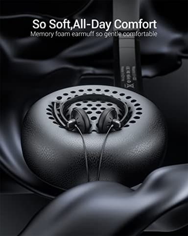 FEABASK USB Headset with Microphone for PC Laptop - Wired Computer Headphones with Noise Cancelling Microphone for Home Office Online Class Skype Zoom Meetings,in Line Mute Controls - Image 3