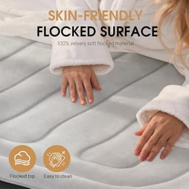 DIVON Air Mattress Queen with Built in Pump,Blow Up Mattress with Wave Pattern in 3 Mins,18'' Quick Inflatable Mattress, Luxury Airbed for Home&Camping,Black,660lbs - Image 4