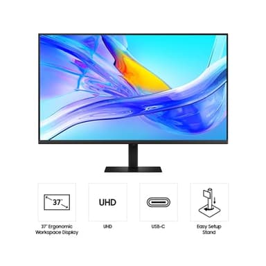 Samsung 37-inch ViewFinity S8 (S80UD) 4K UHD HDR10 High Resolution Monitor, USB-C, Height Adjustable Ergonomic Stand, Built-in KVM Switch, Advanced Eye Care, LS37D800UANXZA, 2025 - Image 12