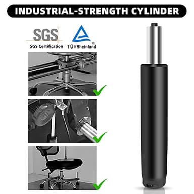 Omyoffice Office Chair Cylinder Replacement,Heavy-Duty Highest End Class 4 Hydraulic Pneumatic Piston, Universal Size Fits Most Chairs - Image 2