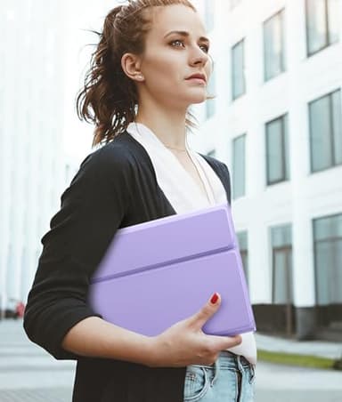 Hamile for iPad 11th 10th Generation Case with Keyboard - 7 Colors Backlit Wireless Detachable Folio Keyboard Cover with Pencil Holder for iPad 11-inch A16 2025 10th Gen 10.9 Inch 2022 (Purple) - Image 8