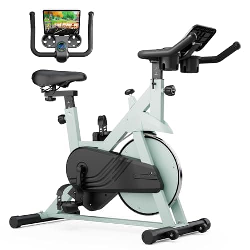 Superun Exercise Bike, Stationary Bikes for Home Gym with 32-Level Magnetic Resistance, 300LBS Capacity Indoor Cycling Bike with Comfortable Seat, LED Display - Image 1