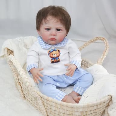 CHAREX Lifelike Reborn Baby Dolls - 22 inch Realistic Baby Doll Boy Real Life Baby Dolls Newborn Baby Real Looking Birthday Gift Toy with Accessories for Age 3+ - Image 2