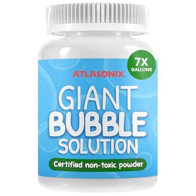Giant Bubble Solution - Bubble Wands, Bubbles for Kids, Kids Bubbles Mix Powder Makes 896 OZ (7 Gallons) - The Original Solution Mix | 100% Kid Safe - Image 1