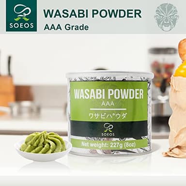Soeos Wasabi Powder 8oz (227g), Premium Wasabi Powder for Sushi and Sashimi - Image 9