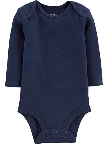 Simple Joys by Carter's Baby Boy's 5-Pack Long-Sleeve Bodysuit Shirt, solids, 18 Months - Image 2
