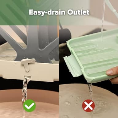 haakaa Baby Bottle Drying Rack, Space Saving Bottle Drying Tree for Bottles/Pump Parts/Pacifiers and Other Baby Essentials, Easy-Store Dryer Rack Great for Home & Travel, BPA Free (Slate Grey) - Image 8