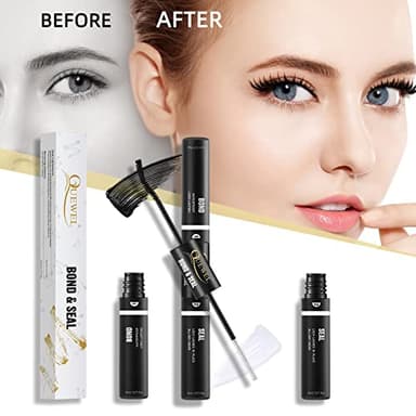 QUEWEL Lash Clusters Bond & Seal - Black Lash Glue for DIY Eyelash Extensions, Strong Hold & Waterproof - Image 5