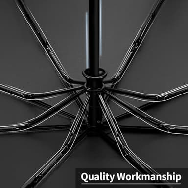 Seniny Windproof Travel Umbrella, Automatic Umbrellas for Rain, Portable & Compact Umbrellas for Backpack, Strong UV for Protection, Folding Small Sun Umbrella for Car, Walking - Image 9