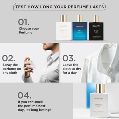 BellaVita Luxury White OUD Unisex Perfume 100Ml | Premium Arabic Men and Women Perfumes | Notes of Artemisia, Musk, Oud Vetiver and Freesias | Exquisite Unisex Arabian Perfume for Women & Men - Image 7