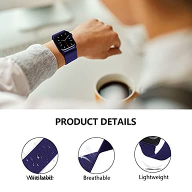 Stretchy Nylon Solo Loop Bands Compatible with Apple Watch Band 38mm 40mm 41mm 42mm 44mm 45mm 46mm 49mm, Sport Elastic Wristbands Women Men Straps for iWatch Series 11 10 9 8 7 6 5 4 3 Ultra/SE 3 2 1 - Image 3