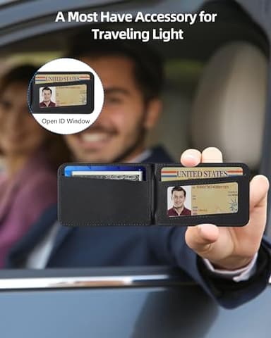 ExtreLife for Magsafe Wallet, Adjustable Stand, Open ID Window, Magnetic Wallet for iPhone 17/16/15/14 Pro Max/14 Pro/14/14 Plus/13/12 Series, 9 Cards, Black-B - Image 3