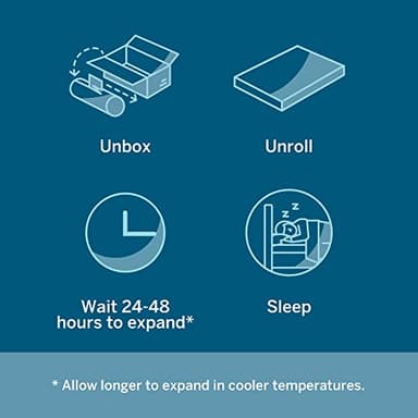 Lucid 5 Inch Memory Foam Mattress – Low Profile - Firm Feel - Infused with Bamboo Charcoal and Gel - Bed in a Box - Temperature Regulating - Breathable - Queen Size - Image 7