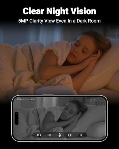 MUBVIEW Pet Camera with Phone App, Indoor Security Camera, 2.4/5GHz WiFi Cameras for Home Security, Wired Cameras for Dog/Elder/Baby, Motion Tracking, PT, 7X24, Two-Way Audio, 2K Night Vision (4 Pack) - Image 4