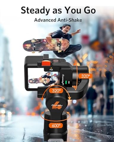 3 Axis Gimbal Stabilizer for Gopro Hero 13/12/11/10/9, Handheld Stabilizer for Gopro for Video Recording, IPX4 Waterproof, Bluetooth Control, Compatible with Osmo Camera, Insta360, hohem iSteady Pro4 - Image 2