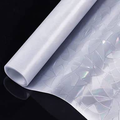 rabbitgoo Window Privacy Film Rainbow Film Decorative Window Sticker, 3D Static Stained Glass Cling Tint for Home Heat Control Non-Adhesive, 17.5 x 78.7 inches - Image 9