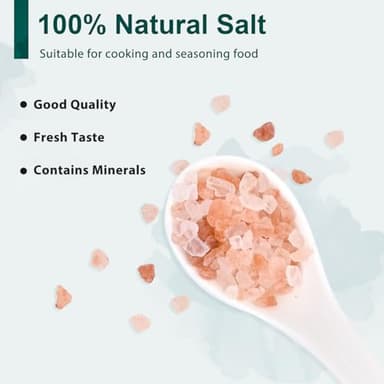 Soeos Himalayan Pink Salt 39 oz + Whole Black Peppercorns 18 oz, Coarse Grain, Kosher Salt for Grinder Refill, Salt and Pepper Grinder, Non-GMO Verified, Spice Seasoning Set for Cooking - Image 4