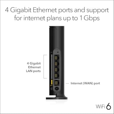 NETGEAR 4-Stream WiFi 6 Router (R6700AX) – Security Features, AX1800 Wireless Speed (Up to 1.8 Gbps), Covers up to 1,500 sq. ft., 20 Devices – Free Expert Help - Image 7
