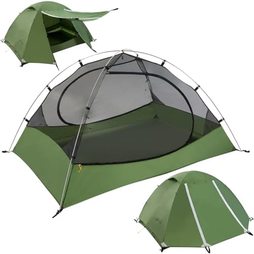 Clostnature Polaris Lightweight Backpacking Tent - 3 Person Ultralight Waterproof Camping Tent, 3 Season Large Size Easy Setup Tent for Family, Outdoor, Hiking and Mountaineering - Image 1