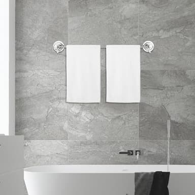 BOPai Extendable Suction Cup Towel Bar 17-28.5", Removeable Shower Door Mat Rod, Chrome - Image 6