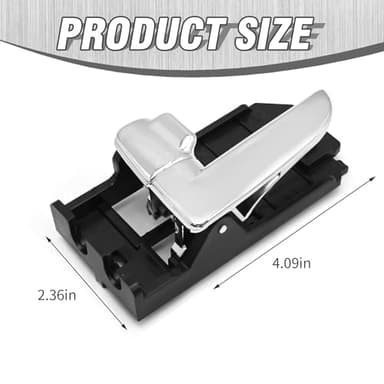 DUZFOREI 82620-2F000 Chrome Left Interior Door Pull Handle Replacement for Kia Spectra Spectra5 2004, 2005, 2006, 2007, 2008, 2009, Replace 82610-2F000 - Image 6