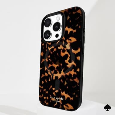 kate spade new york iPhone 16 Pro Case - Compatible with MagSafe - Designer Phone Case - Tortoise - Image 7