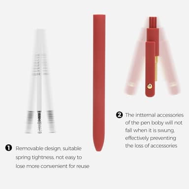 Ddaowanx Gel Pens, 6 Pcs 0.5mm Quick Dry Black Ink Pens Fine Point Smooth Writing Pens, Office Desk Accessories for Women(6 Pcs Vintage-Black Ink) - Image 4