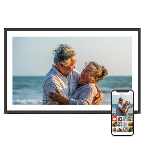 Digital Picture Frame, 15.6 Inch Large Frameo Digital Photo Frame WiFi, 32GB, 1920 * 1080 IPS HD Touch Screen, Tabletop&Wall-Mounted, Share Picture Video, Birthday, Wedding, for Mom - Image 1
