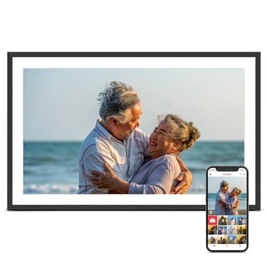 Digital Picture Frame, 15.6 Inch Large Frameo Digital Photo Frame WiFi, 32GB, 1920 * 1080 IPS HD Touch Screen, Tabletop&Wall-Mounted, Share Picture Video, Birthday, Wedding, for Mom - Image 1