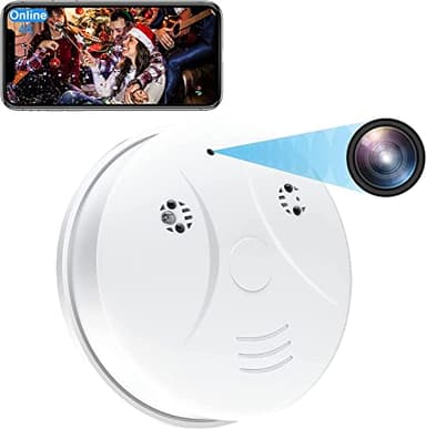 MINICATCHER Smoke Detector Camera WiFi HD 1080P Wireless Small Nanny Cam for Home Surveillance Security Cameras Indoor/Outdoor Wireless - Image 1