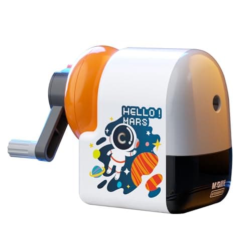 M&G Cute Manual Labor-Saving Pencil Sharpener for Colored and Sketch Pencils - Kids, School, Classroom, Home, Artists (Orange) - Image 1