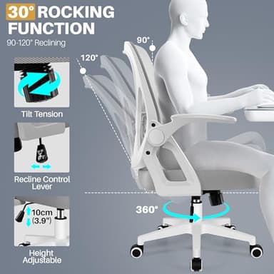 FelixKing Office Chair - Ergonomic Desk Chair with Wheels and Lumbar Support - Image 5