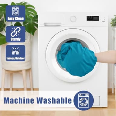 Moosfor Spandex 8 Foot Rectangle Table Cloth 2 Pack, Elastic Fitted Tablecloths for Picnic, Stretch Washable Patio Table Cover for Outdoor, Camping, Banquet and Parties (Teal, 30"x96") - Image 6