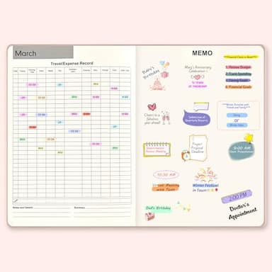 SUIN 2025-Planner, Monthly/Weekly/Dailly Appointment-Book, Medium 6.5'' x 8.5'' Agenda Journals Notebooks (Jan - Dec 2025), Light Pink - Image 5