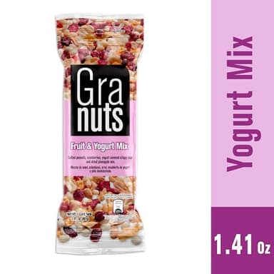 Granuts Fruit & Yogurt Mix | Crispy, Yogurt-Covered Rice | Peanuts, Cranberries, & Pineapple | On-the-Go Snack | Delicious Flavors | 1.41 Oz (12 Inner Packs) - Image 4