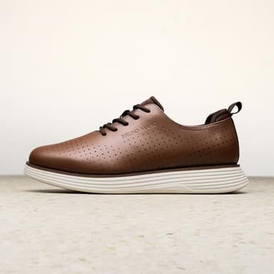 Bruno Marc Men's MaxFlex Fashion Dress Sneakers Oxfords Classic Casual Shoes,Size 10.5,Brown/White,SBOX2318M,Size 10.5,Brown/White,SBOX2318M - Image 3