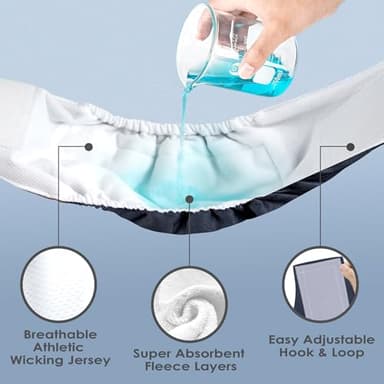 wegreeco Washable Male Dog Belly Band (Stylish Pattern)- Pack of 3 - Washable Male Dog Belly Wrap, Dog Diapers Male (Blue, Green, Champagne, X-Large) - Image 3