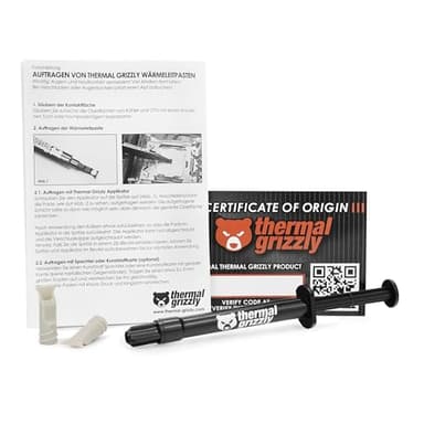 Thermal Grizzly Kryonaut Extreme - 2 Gram - Extremely High Performance Thermal Paste with 12 Cleaning Wipes 6 Wet & 6 Dry- for Maximum Thermal Conductivity While Overclocking CPU/GPU/PS4/PS5/Xbox - Image 7