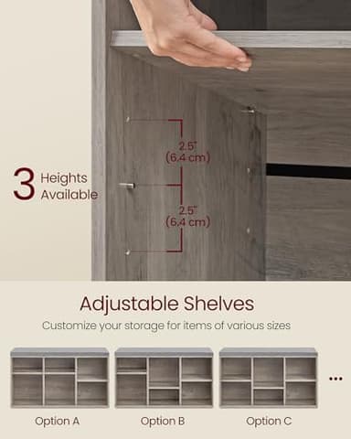 VASAGLE Shoe Bench with Cushion, Shoe Storage Bench with 6 Compartments and 3 Adjustable Shelves, Entryway Bench with 3 Storage Boxes, for Bedroom, Closet, Living Room, Heather Greige ULSB101K01 - Image 6