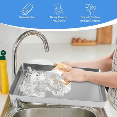 Stainless Steel Reusable Litter Tray Compatible with Petsafe Scoop-Free Self-Cleaning Cat Litter Boxes - Never Absorbs Odor, Stains, or Rusts (Stainless Steel Litter Tray) - Image 3
