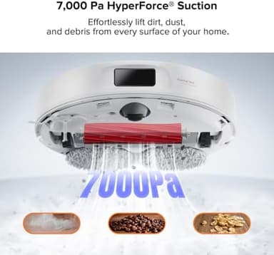 roborock Qrevo Pro Robot Vacuum and Mop with FlexiArm Design Edge Mopping, Dynamic Hot Water Mop Washing and Auto Mop Drying, Intelligent Dirt Detection (Renewed - Image 7