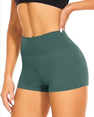 CAMPSNAIL Workout Biker Shorts Women - 3"/5"/8" High Waisted Tummy Control Spandex Booty Volleyball Shorts for Yoga Dance - Image 1