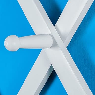 SKOLOO Hat Rack for Wall with 14 Hooks, Solid Wooden, Modern, Expandable Coat Rack Wall Mount for Coats, Hats, Bags, Baseball Caps, White - Image 4